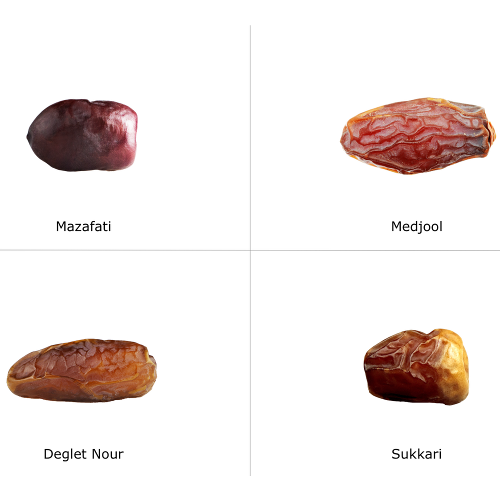 Legenda curmalelor din pachetul de degustare Nr. 1