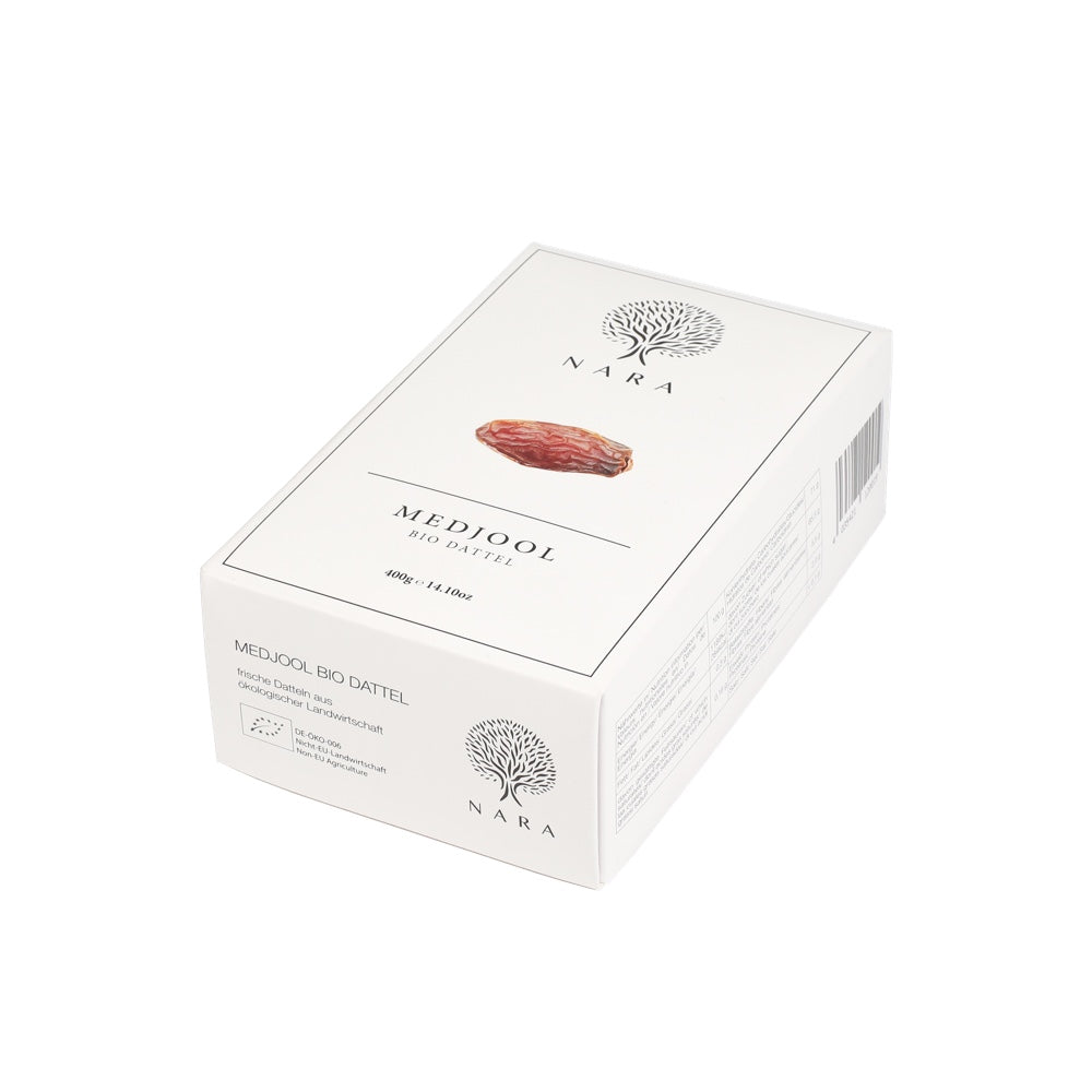 Cutie de 400g cu curmale Medjool bio de la far&fresh