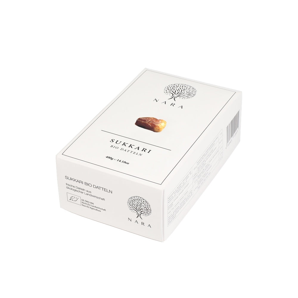 Cutie de 400g cu curmale Sukkari bio de la far&fresh